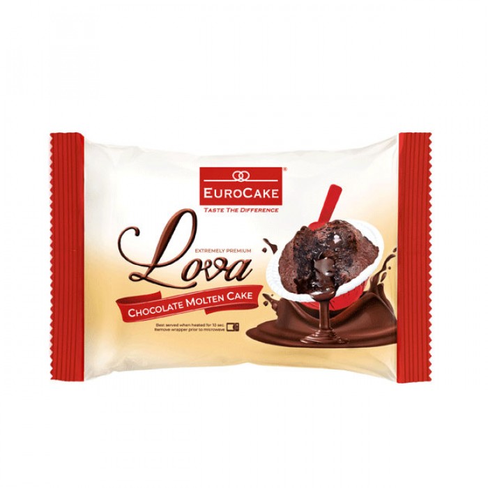 EUROCAKE LOVA CHOCOLATE MOLTEN CAKE 55GM