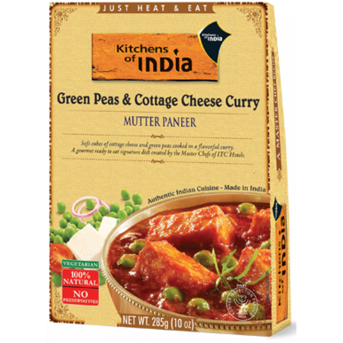 KITCHENS OF INDIA MUTTER PANEER-285GM